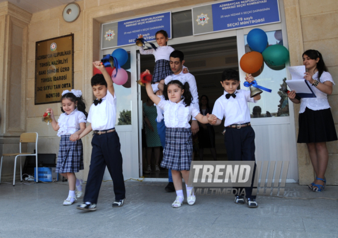 Last bell. Baku, Azerbaijan, May 30, 2014