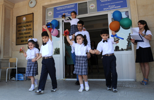 Last bell. Baku, Azerbaijan, May 30, 2014