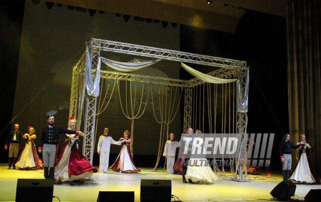 Rock-opera "Juno and Avos". Baku, Azerbaijan, May 31, 2014 