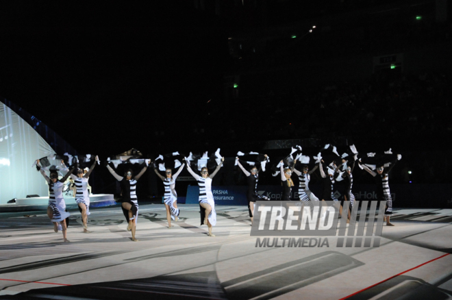 Bədii gimnastika üzrə ХХХ Avropa çempionatının rəsmi açılış mərasimi. Bakı, Azərbaycan, 13 iyun 2014