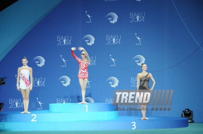 The individual senior competition at the European Championships. Baku, Azerbaijan, June 14, 2014