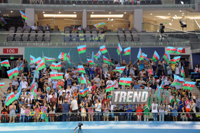 Azərbaycan Avropa çempionatında yuniyorların komanda yarışında üçüncü olub. Bakı, Azərbaycan, 14 iyun 2014