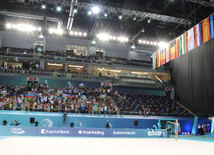 Bədii gimnastika üzrə Avropa çempionatı iyunun 15-dək davam edəcək. Bakı, Azərbaycan, 14 iyun 2014