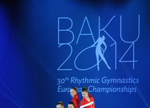 Bədii gimnastika üzrə 30-cu Avropa çempionatının bağlanış mərasimi. Bakı, Azərbaycan, 15 iyun 2014