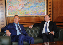 Azerbaijani Foreign Minister Elmar Mammadyarov met his russian counterpart Sergey Lavrov. Baku, Azerbaijan, June 18, 2014