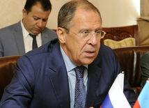 Foreign Minister of Russia Sergey Lavrov. Baku, Azerbaijan, June 18, 2014