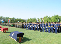 A solemn ceremony of graduates of special educational institutions of the Heydar Aliyev Higher Military School. Baku, Azerbaijan, June 24, 2014