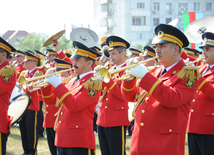 A solemn ceremony of graduates of special educational institutions of the Heydar Aliyev Higher Military School. Baku, Azerbaijan, June 24, 2014