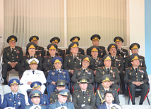 A solemn ceremony of graduates of special educational institutions of the Heydar Aliyev Higher Military School. Baku, Azerbaijan, June 24, 2014