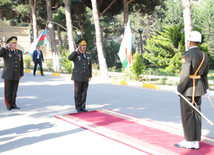 A solemn ceremony of graduates of special educational institutions of the Heydar Aliyev Higher Military School. Baku, Azerbaijan, June 24, 2014