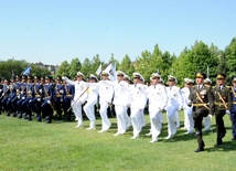 A solemn ceremony of graduates of special educational institutions of the Heydar Aliyev Higher Military School. Baku, Azerbaijan, June 24, 2014