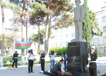 A solemn ceremony of graduates of special educational institutions of the Heydar Aliyev Higher Military School. Baku, Azerbaijan, June 24, 2014