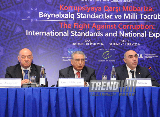 Baku hosts international 'Fighting corruption: international standards and national experience' conference.
Baku, Azerbaijan, June 30, 2014
