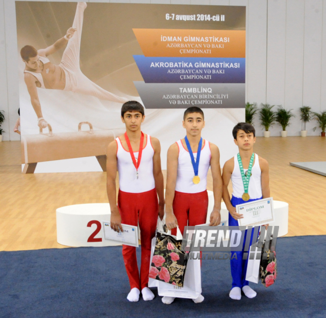 İdman gimnastikası, akrobatika və tamblinq üzrə birgə yarışlar. Bakı, Azərbaycan, 06 avqust 2014