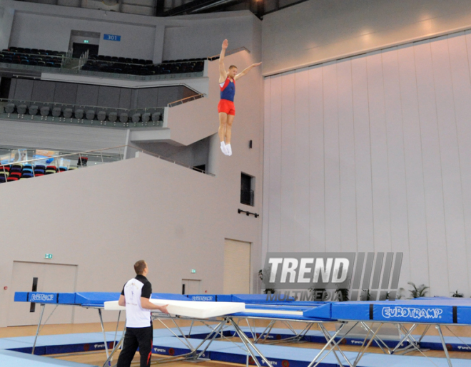 İdman gimnastikası, akrobatika və tamblinq üzrə birgə yarışlar. Bakı, Azərbaycan, 06 avqust 2014