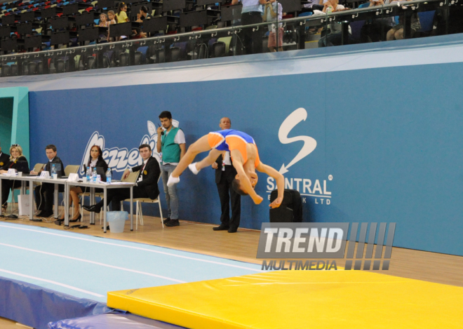 İdman gimnastikası, akrobatika və tamblinq üzrə birgə yarışlar. Bakı, Azərbaycan, 06 avqust 2014