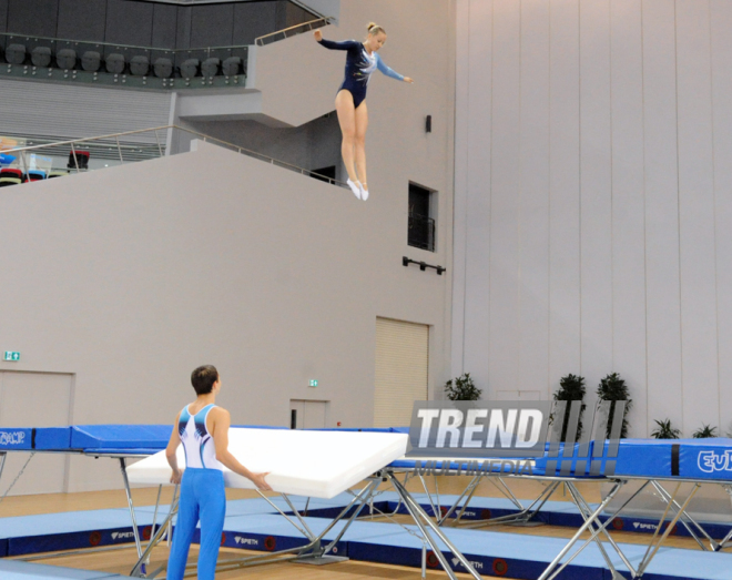 İdman gimnastikası, akrobatika və tamblinq üzrə birgə yarışlar. Bakı, Azərbaycan, 06 avqust 2014