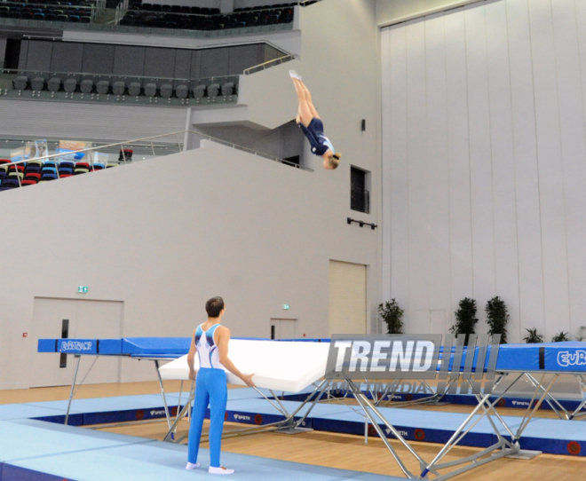 İdman gimnastikası, akrobatika və tamblinq üzrə birgə yarışlar. Bakı, Azərbaycan, 06 avqust 2014