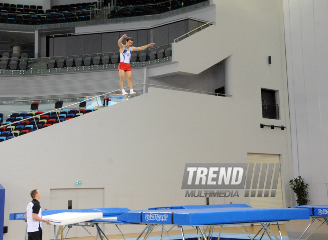 İdman gimnastikası, akrobatika və tamblinq üzrə birgə yarışlar. Bakı, Azərbaycan, 06 avqust 2014