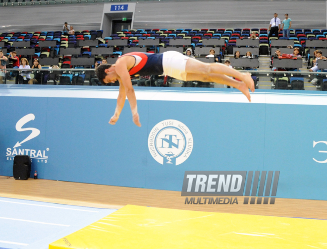 İdman gimnastikası, akrobatika və tamblinq üzrə birgə yarışlar. Bakı, Azərbaycan, 06 avqust 2014