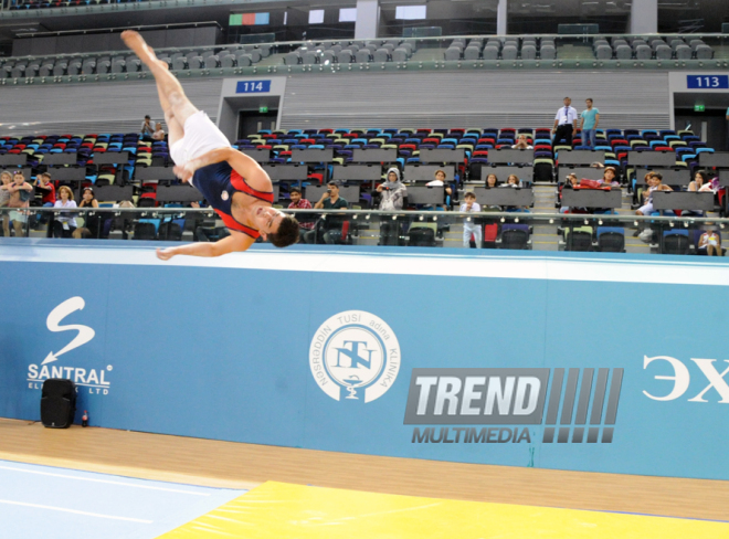 İdman gimnastikası, akrobatika və tamblinq üzrə birgə yarışlar. Bakı, Azərbaycan, 06 avqust 2014