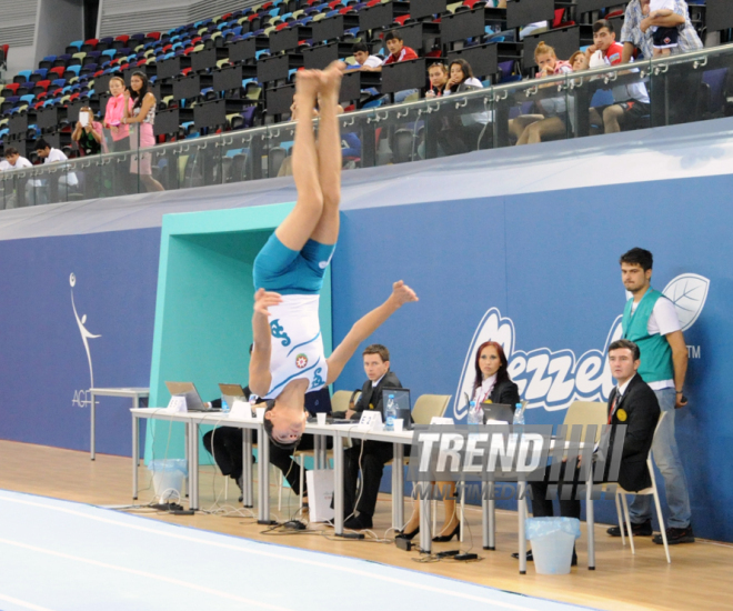 İdman gimnastikası, akrobatika və tamblinq üzrə birgə yarışlar. Bakı, Azərbaycan, 06 avqust 2014