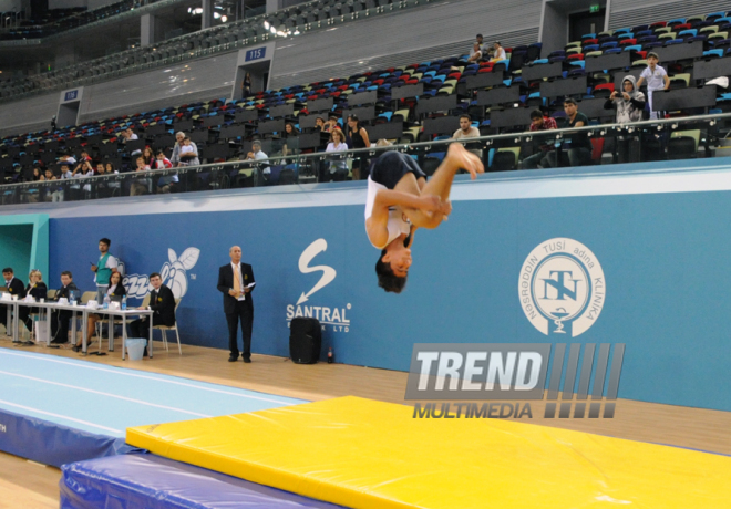 İdman gimnastikası, akrobatika və tamblinq üzrə birgə yarışlar. Bakı, Azərbaycan, 06 avqust 2014