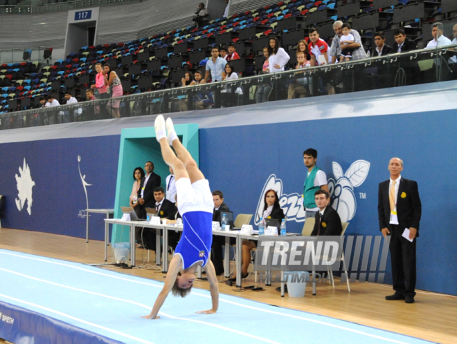 İdman gimnastikası, akrobatika və tamblinq üzrə birgə yarışlar. Bakı, Azərbaycan, 06 avqust 2014