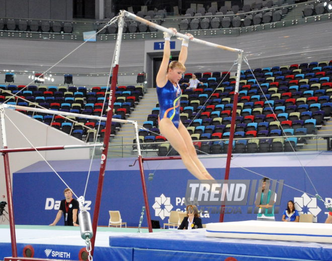 İdman gimnastikası, akrobatika və tamblinq üzrə birgə yarışların ilk gününün qalibləri müəyyənləşib. Bakı, Azərbaycan, 06 avqustç 2014