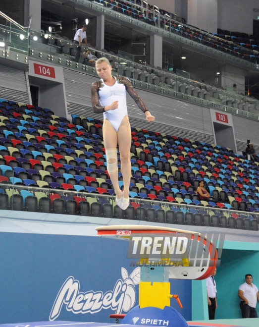 İdman gimnastikası, akrobatika və tamblinq üzrə birgə yarışların ilk gününün qalibləri müəyyənləşib. Bakı, Azərbaycan, 06 avqustç 2014