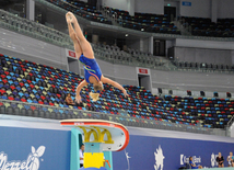 İdman gimnastikası, akrobatika və tamblinq üzrə birgə yarışların ilk gününün qalibləri müəyyənləşib. Bakı, Azərbaycan, 06 avqustç 2014