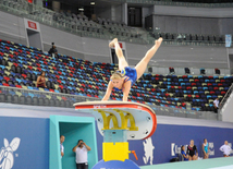 İdman gimnastikası, akrobatika və tamblinq üzrə birgə yarışların ilk gününün qalibləri müəyyənləşib. Bakı, Azərbaycan, 06 avqustç 2014