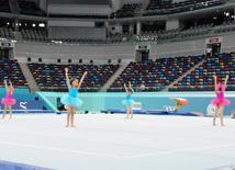 İdman gimnastikası, akrobatika və tamblinq üzrə birgə yarışların ilk gününün qalibləri müəyyənləşib. Bakı, Azərbaycan, 06 avqustç 2014