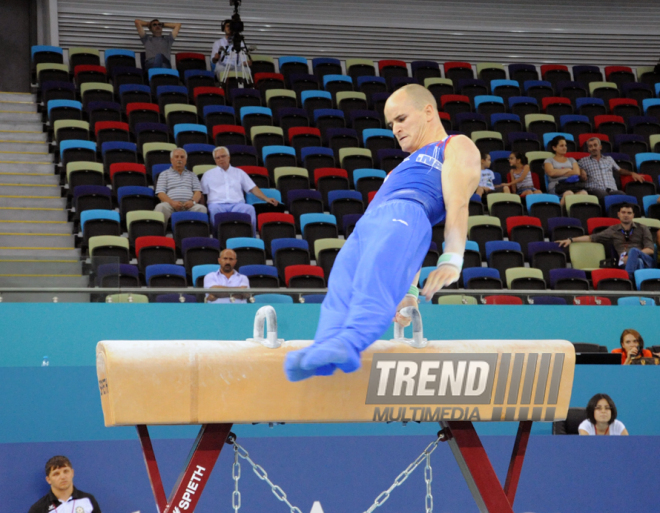 İdman gimnastikası, akrobatika və tamblinq üzrə birgə yarışların ikinci günü. Bakı, Azərbaycan, 07 avqust 2014