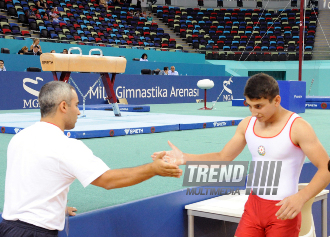 İdman gimnastikası, akrobatika və tamblinq üzrə birgə yarışların ikinci günü. Bakı, Azərbaycan, 07 avqust 2014