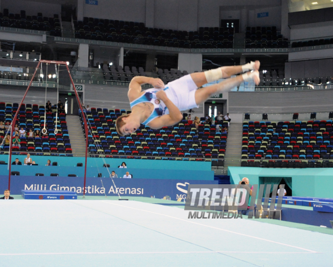 İdman gimnastikası, akrobatika və tamblinq üzrə birgə yarışların ikinci günü. Bakı, Azərbaycan, 07 avqust 2014