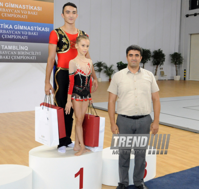 İdman gimnastikası, akrobatika və tamblinq üzrə birgə yarışlar başa çatdı. Bakı, Azərbaycan, 07 avqust 2014