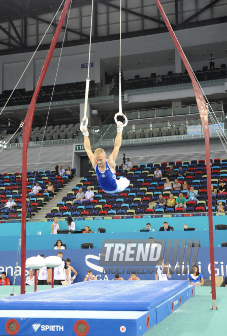 İdman gimnastikası, akrobatika və tamblinq üzrə birgə yarışların ikinci günü. Bakı, Azərbaycan, 07 avqust 2014