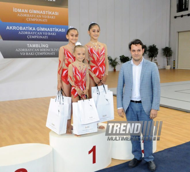 İdman gimnastikası, akrobatika və tamblinq üzrə birgə yarışlar başa çatdı. Bakı, Azərbaycan, 07 avqust 2014