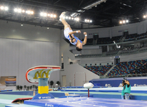 İdman gimnastikası, akrobatika və tamblinq üzrə birgə yarışların ikinci günü. Bakı, Azərbaycan, 07 avqust 2014