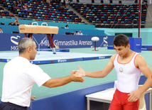 İdman gimnastikası, akrobatika və tamblinq üzrə birgə yarışların ikinci günü. Bakı, Azərbaycan, 07 avqust 2014