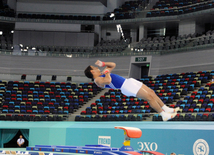 İdman gimnastikası, akrobatika və tamblinq üzrə birgə yarışların ikinci günü. Bakı, Azərbaycan, 07 avqust 2014