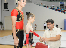 İdman gimnastikası, akrobatika və tamblinq üzrə birgə yarışlar başa çatdı. Bakı, Azərbaycan, 07 avqust 2014