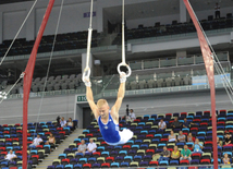 İdman gimnastikası, akrobatika və tamblinq üzrə birgə yarışların ikinci günü. Bakı, Azərbaycan, 07 avqust 2014