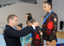 İdman gimnastikası, akrobatika və tamblinq üzrə birgə yarışlar başa çatdı. Bakı, Azərbaycan, 07 avqust 2014