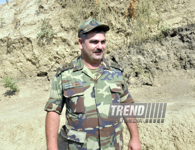 Front line. Azerbaijan, August 13, 2014