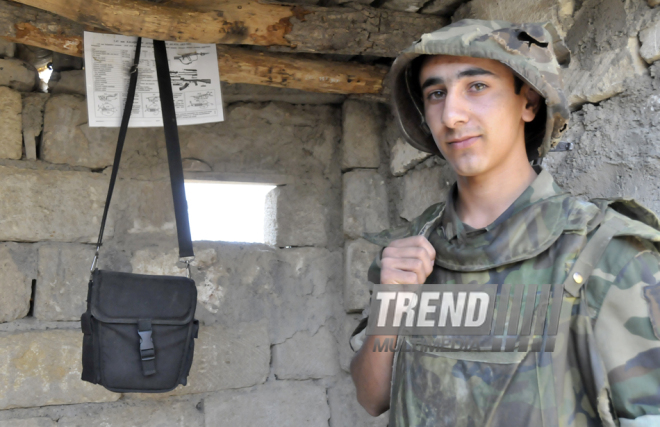 Front line. Azerbaijan, August 13, 2014