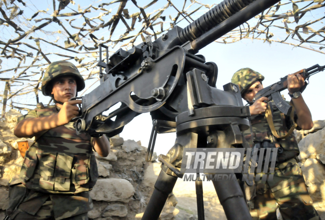 Front line. Azerbaijan, August 13, 2014