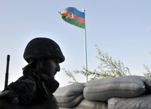 Front line. Azerbaijan, August 13, 201