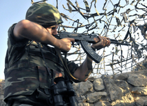 Front line. Azerbaijan, August 13, 2014